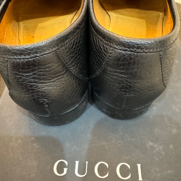 Authentic Gucci Horsebit Leather Black Loafers Size 9 main image 4